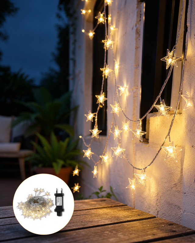 Dekoratif Yıldız LED Işık 5 Metre UCZZZ5MYILDIZLED-6