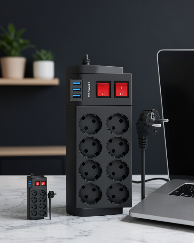 8 Prizli 3 USB'li Uzatma Kablosu UCZZZ8LİPRİZ-6