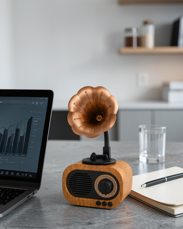 Kablosuz Retro Radyo Hoparlör 5W USB Hafıza Kartlı UCZZZB5RAYO-8