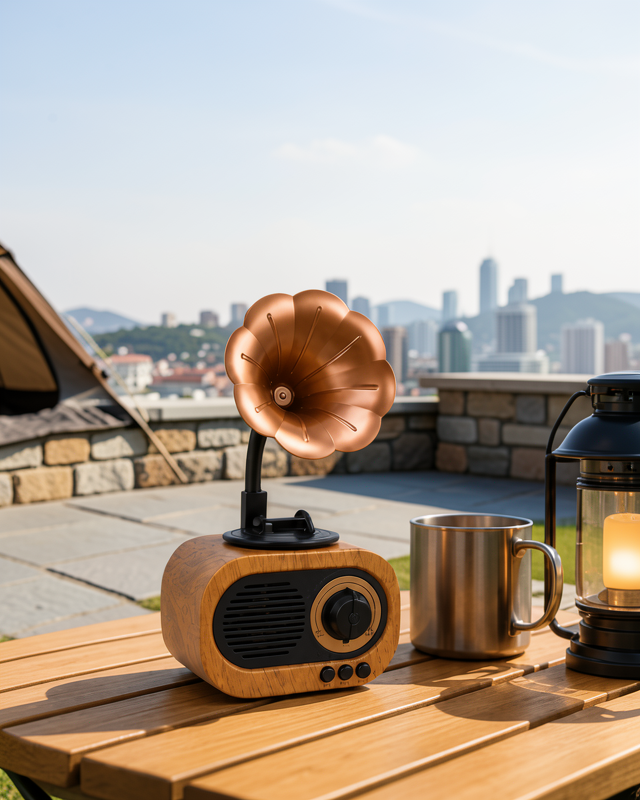 Mini Retro Radyo Bluetooth Hoparlör UCZZZB5RAYO-7