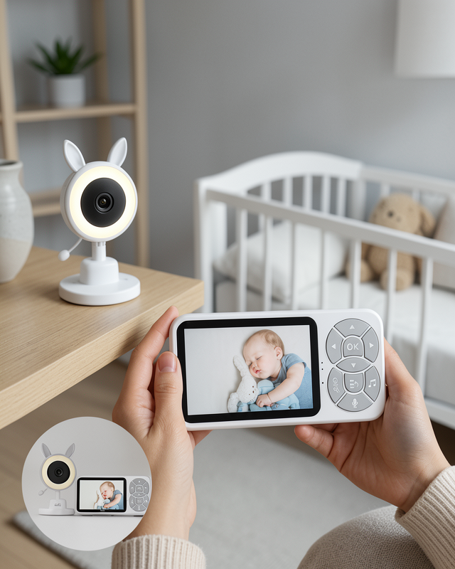 LCD Ekranlı Bebek İzleme Kamerası 3.5 inç UCZZZBLM71BEBEKKAMERA-9