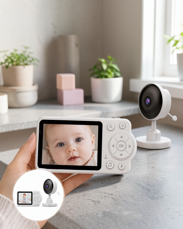 Akıllı Bebek Monitörü 1080P Görüntü UCZZZC38BEBEKKAMERA-10