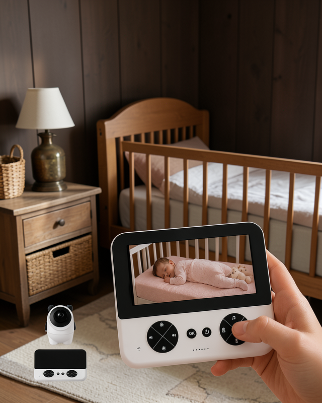 Kablosuz Bebek Monitörü Ağlama Algılama 720P HD UCZZZC5XBEBEKKAMERAA-7