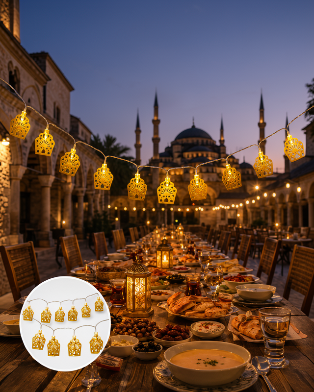 Ramazan LED Işık Pilli Cami Tasarımı UCZZZCAMİRAMAZANLEDIŞIK-6