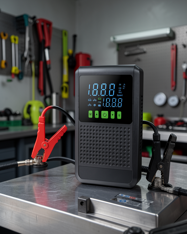 Taşınabilir Araç Akü Şarj Cihazı 150 PSI Dijital Kompresör