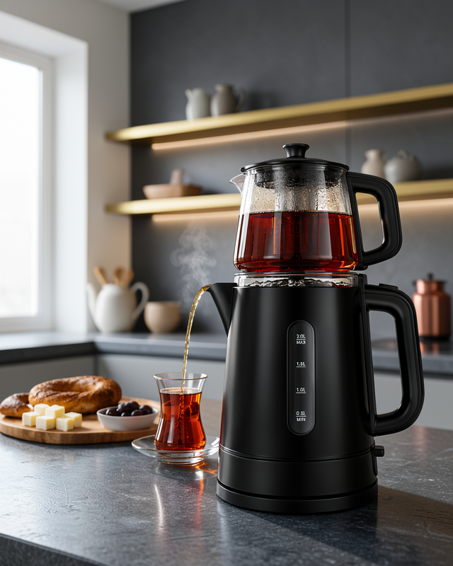 Çay Makinesi 0,9 L Demlik 1,7 L Su Haznesi UCZZZÇAYCI-6