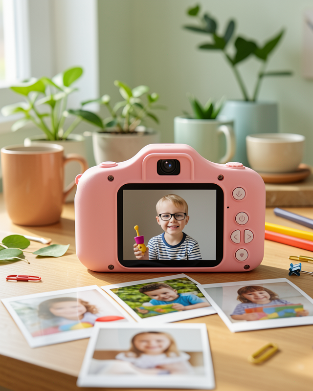 Kompakt Dijital Kamera HD Video ve Fotoğraf Kayıt USB Şarjlı