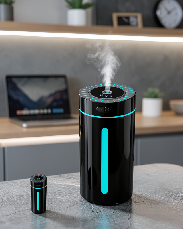 Ultrasonik Nemlendirici LED Işıklı Aromaterapi Difüzör