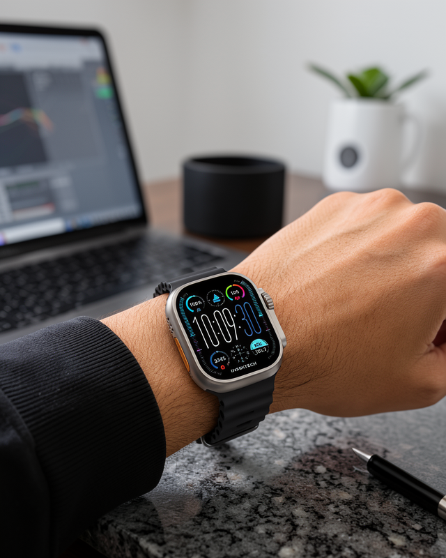 Akıllı Saat 49mm AMOLED Ekranlı Plastik Kordon UCZZZHK10ULTRAAKILLISAATTT1-1