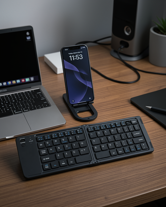 Katlanabilir Bluetooth Klavye USB-C Şarjlı UCZZKB07-3