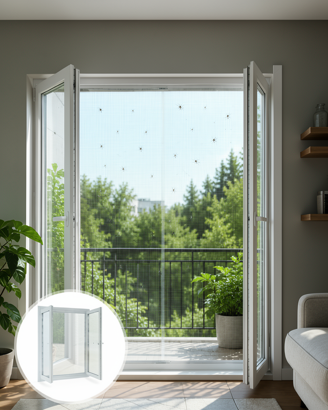 Kesilebilir Çift Kanatlı Pencere Sinekliği UCZZÇİFTKANATLI-5