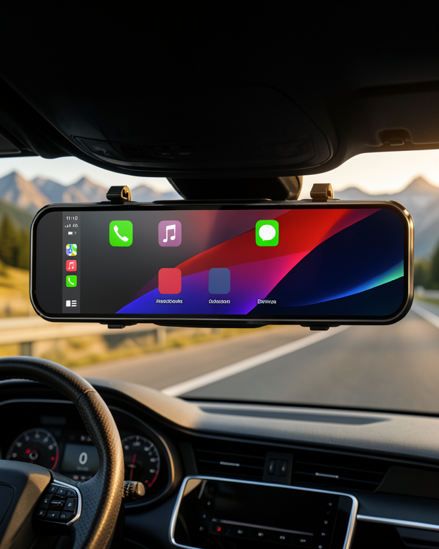 Ayna Carplay 9.66 İnç IPS Ekran Geri Görüş Kamerası Destekli UCZZTSAYNACARPLAY-4