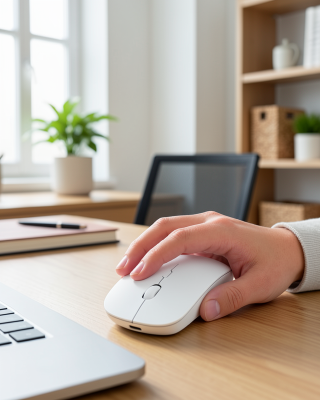 Kablosuz Bluetooth Fare Ergonomik 2 Modlu UCZZPG908BEYAZ-5