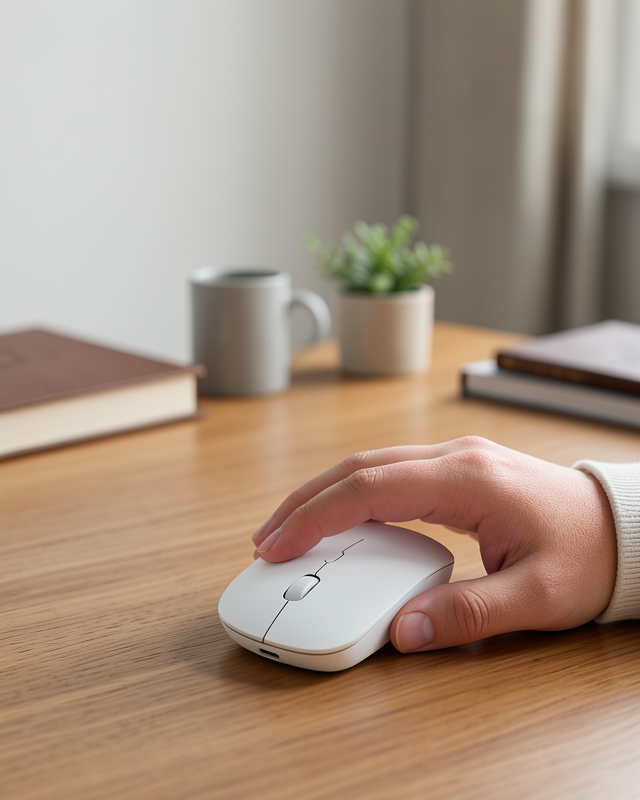 Kablosuz Hafif Sessiz Mouse 5000 DPI UCZZPG908BEYAZ-4