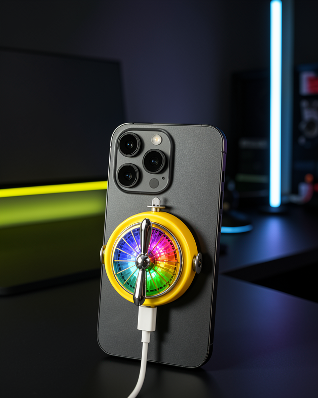 Mobil Oyun Soğutucusu RGB Fanlı UCZZA2TELEFONSOĞUTUCU-1