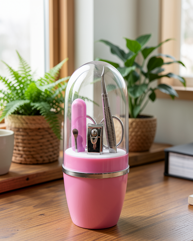Taşınabilir Manikür Seti Pembe UCZZTIRNAKBAKIMSETPEMBE-1