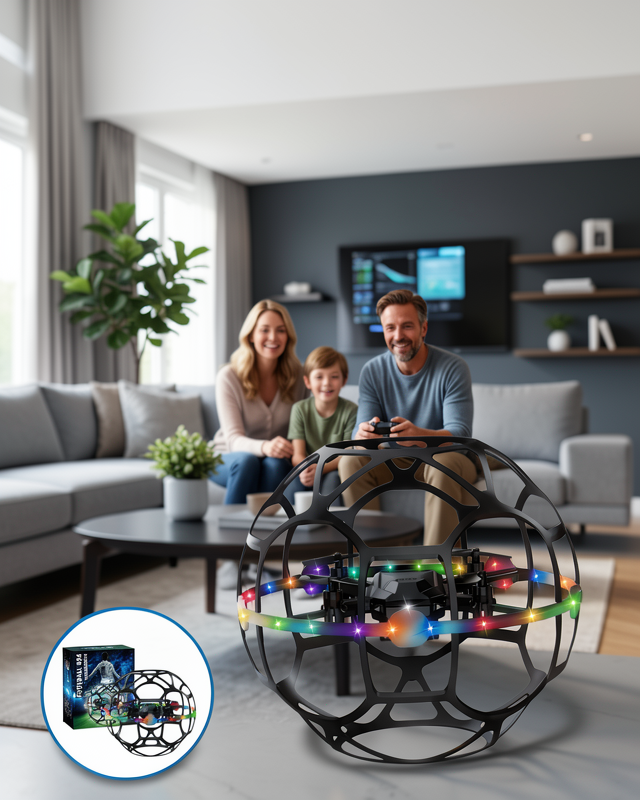 El Sensörlü Uçan Top Drone LED Işıklı UCZZTOPDRONE-4