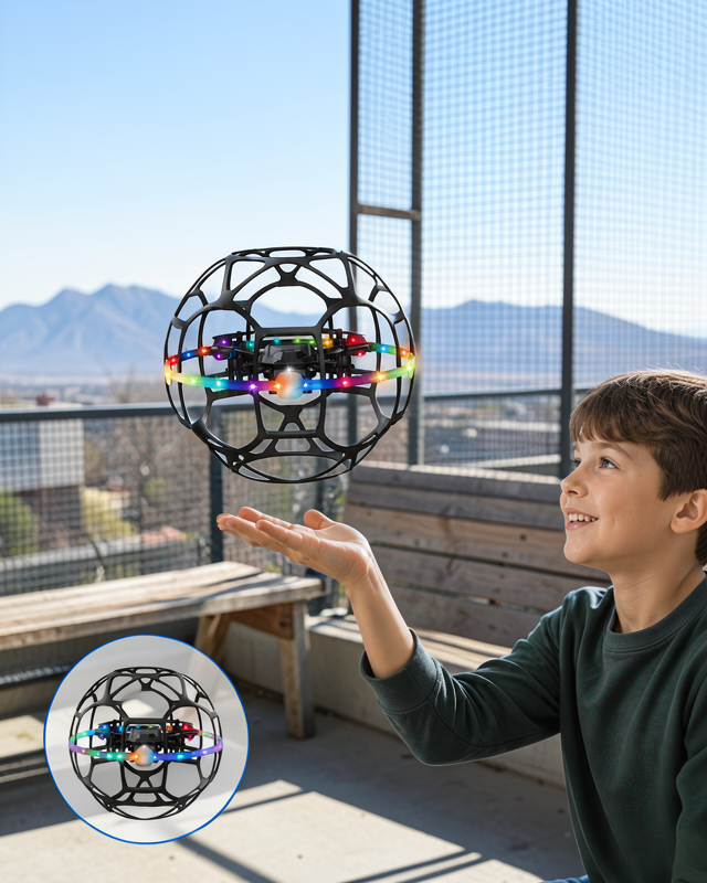LED Işıklı Mini Drone Akıllı Sensörlü UCZZTOPDRONE-2