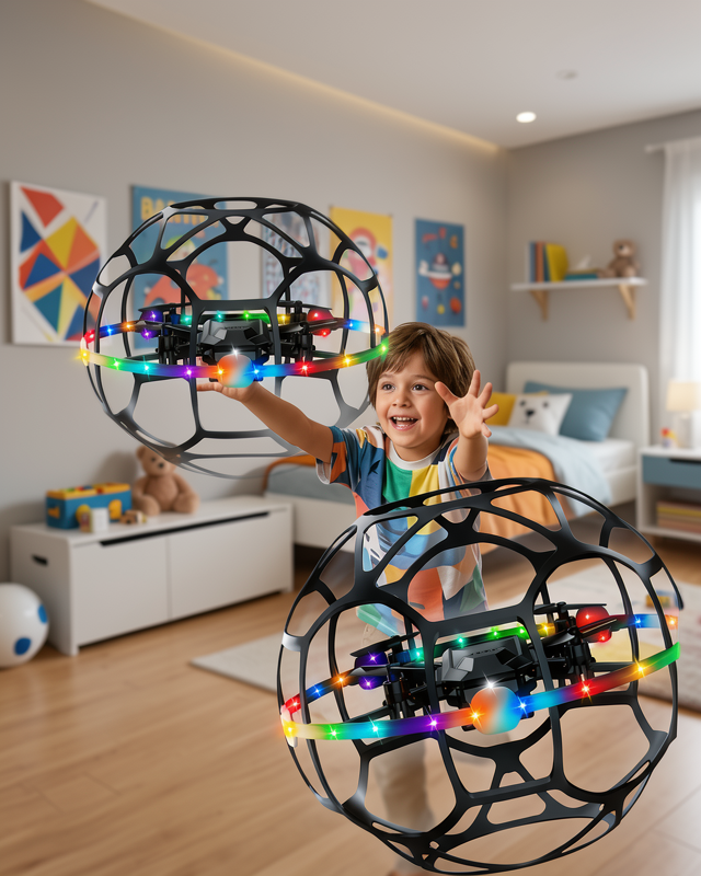 Futbol Topu Tasarımı Drone LED Işıklı UCZZTOPDRONE-1