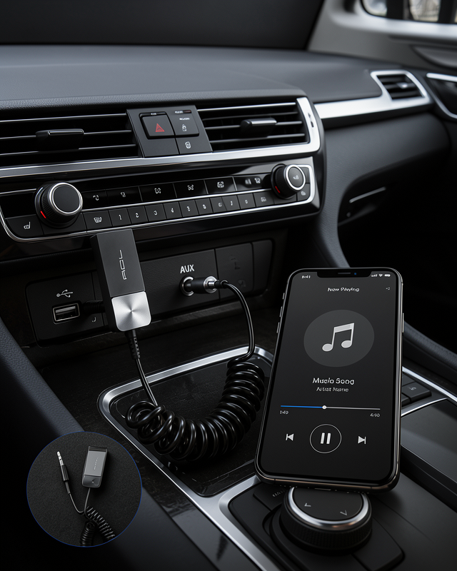 Bluetooth AUX Adaptörü UCZZBLUETOOTHÇEVİRİCİA13AUXKİT-1