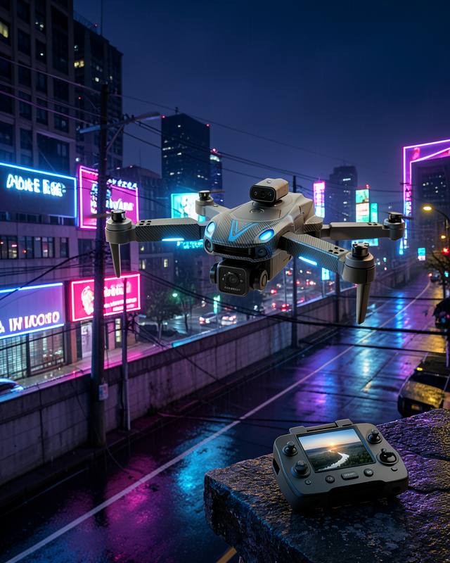 Drone Havadan Çekim Ekranlı Kumandalı Çift Kameralı UCZZDRONVI88MAXHS325-3