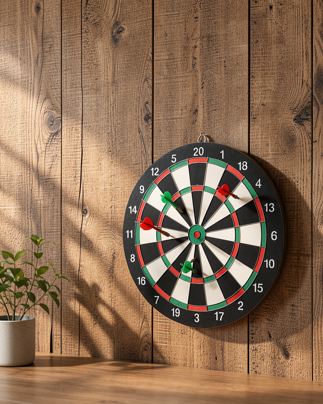17 inç Sağlam Ahşap Gövdeli Dart Tahtası UCZZZ17İNÇDART-7