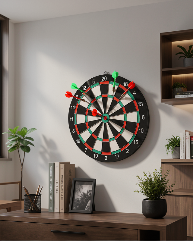 17 İnç Sağlam Ahşap Dart Tahtası UCZZZ17İNÇDART-6