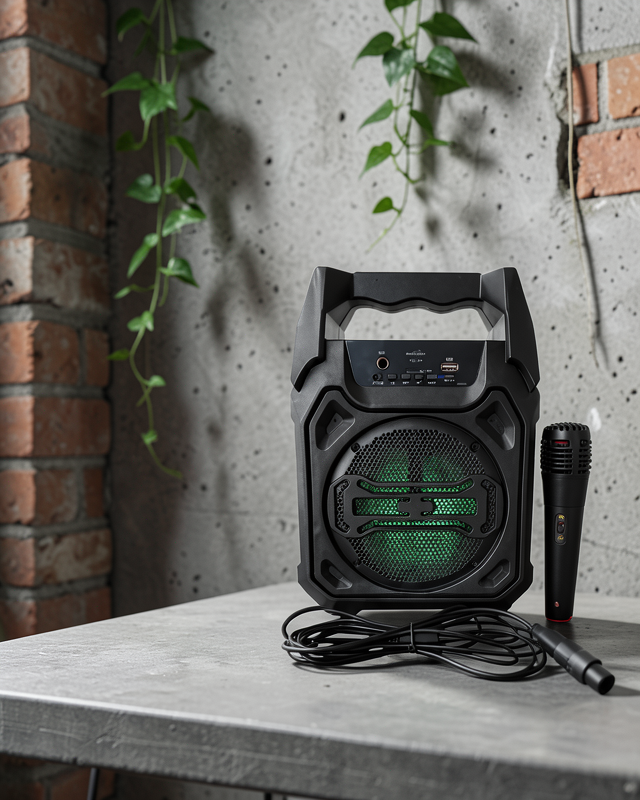 Taşınabilir Bluetooth Hoparlör Mikrofonlu FM Radyo USB SD Kart TWS
