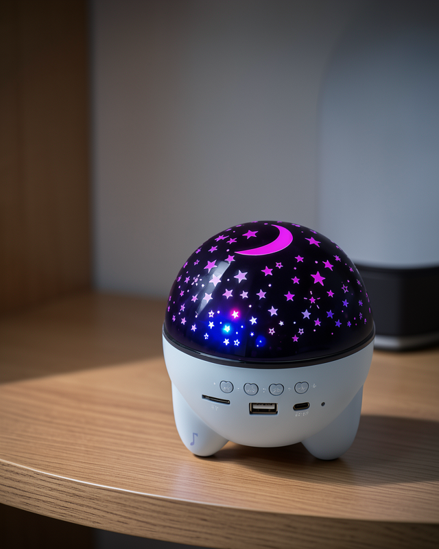 Çocuk Gece Lambası Bluetooth Hoparlörlü UCZYL666STAR1-1