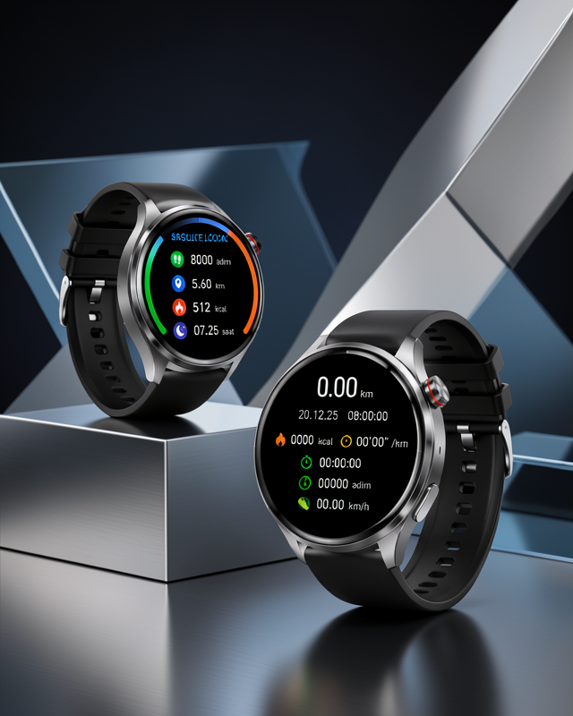 Akıllı Saat Bluetoothli Amoled Ekranlı Sağlık Takibi UCZHK8HEROO2-1