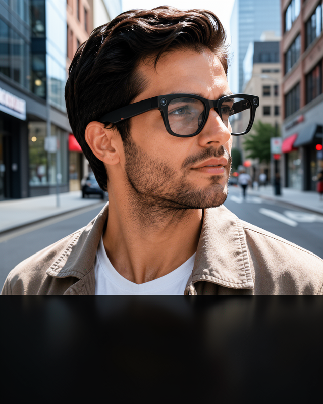 Siyah Bluetooth Akıllı Kamera Gözlüğü 3 Lensli UCZZSPMXS2MAXGÖZLÜKSYH-4