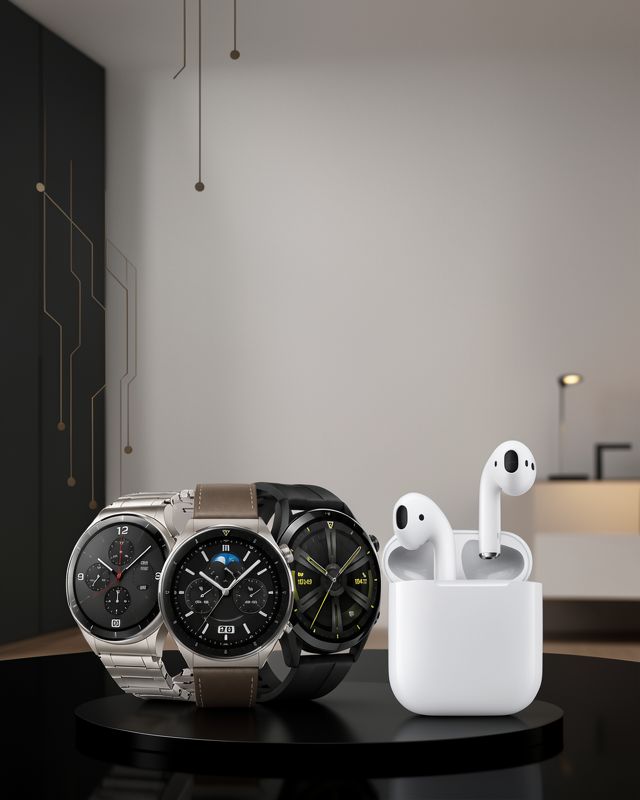 Akıllı Saat ve Kulaklık Seti 5.0 Bluetooth Dokunmatik Ekran UCZG3S2NESİL-1