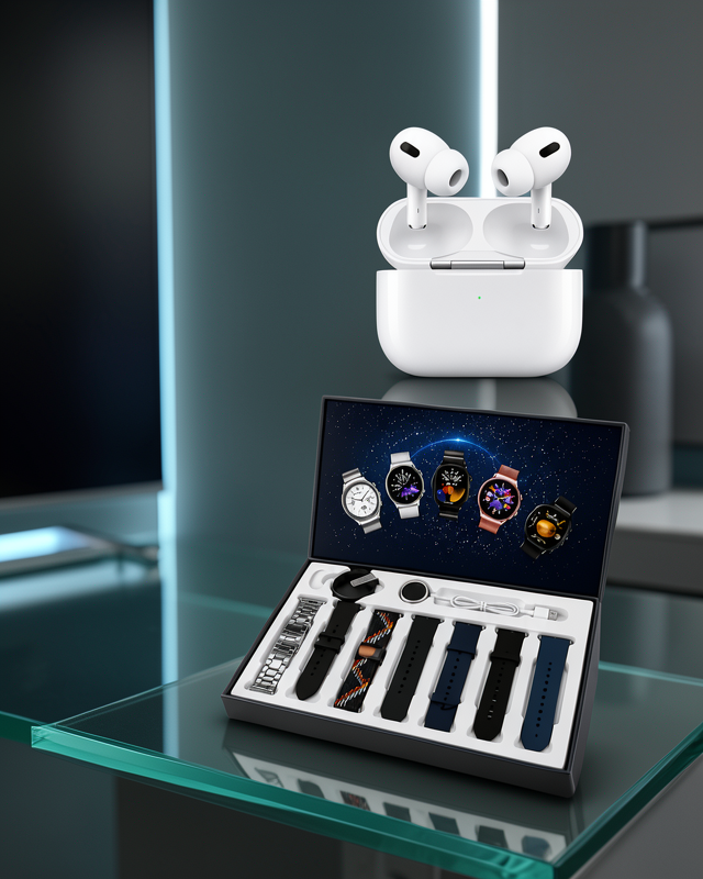 Akıllı Saat ve Pro Bluetooth Kulaklık ANC Özellikli UCZ7KORDONLUSAİRPODSPROK-1