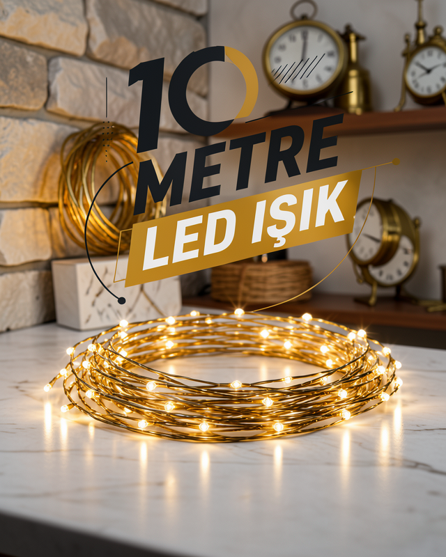 10 metre gün ışığı LED ampüllü ışık