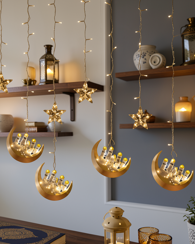 LED Ramazan Işığı 3 Metre Dekoratif Perde Aydınlatması XXUCZZZRAMAZANLEDİ-1