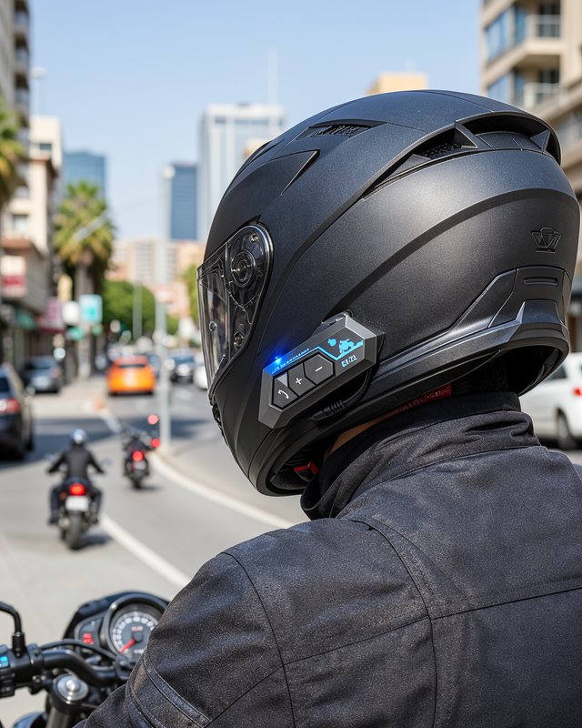 Bluetooth Kask Kulaklığı Navigasyon ve Müzik Destekli XXUCZZZBT22İNTERCOM-3