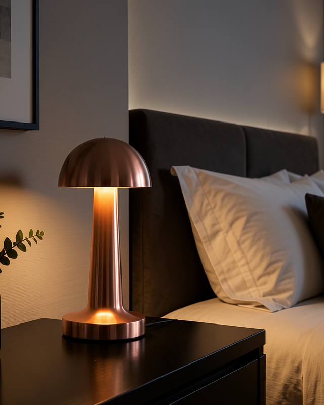LED Mantar Masa Lambası 3 Modlu USB Çıkışlı XXUCZZZMANTARGOLD-6