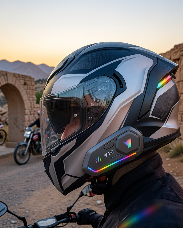 Şarjlı Motosiklet Kask Intercom Bluetooth 5.3 XXUCZZZY20İNTERCOMM-4