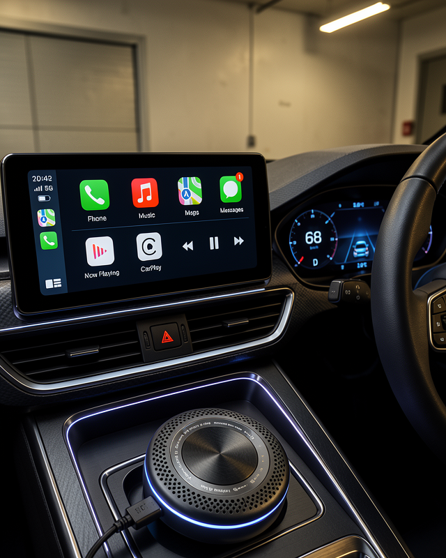 Akıllı TV Box 4G Sim Kart Girişli Kablosuz CarPlay Android Auto Destekli