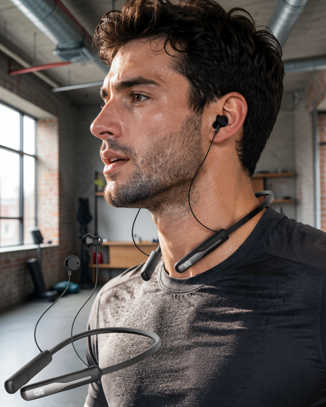 Kablosuz Boyun Askılı Kulaklık Bluetooth 5.4 Manyetik Tasarım