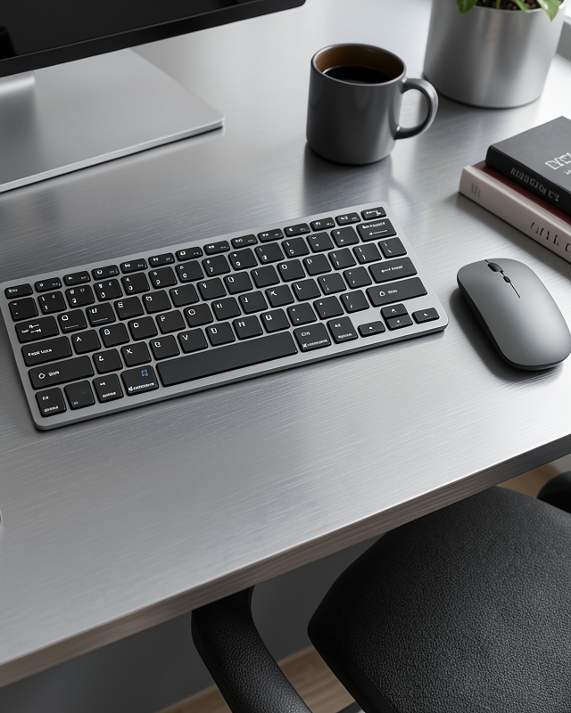 Şarjlı Kablosuz Klavye ve Mouse Seti Kompakt Taşınabilir Model UCZZZKB02KLAVYE-3