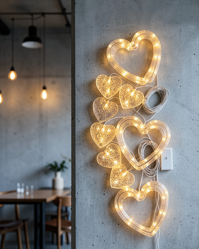 Dekoratif Kalp LED Neon Lamba UCZZZKALPŞEKLİNDELED-1