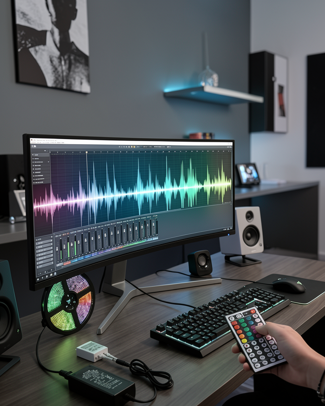 5050 RGB LED Şerit 5 Metre Uzaktan Kumandalı