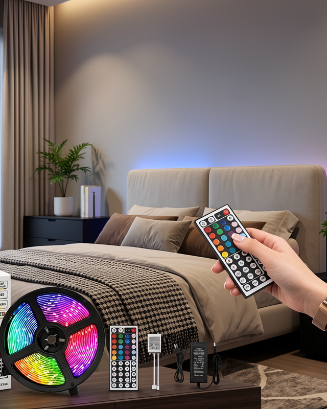 Kumandalı RGB Şerit Led 5 Metre UCZZZ5METRE3ŞERİTLİLED-2