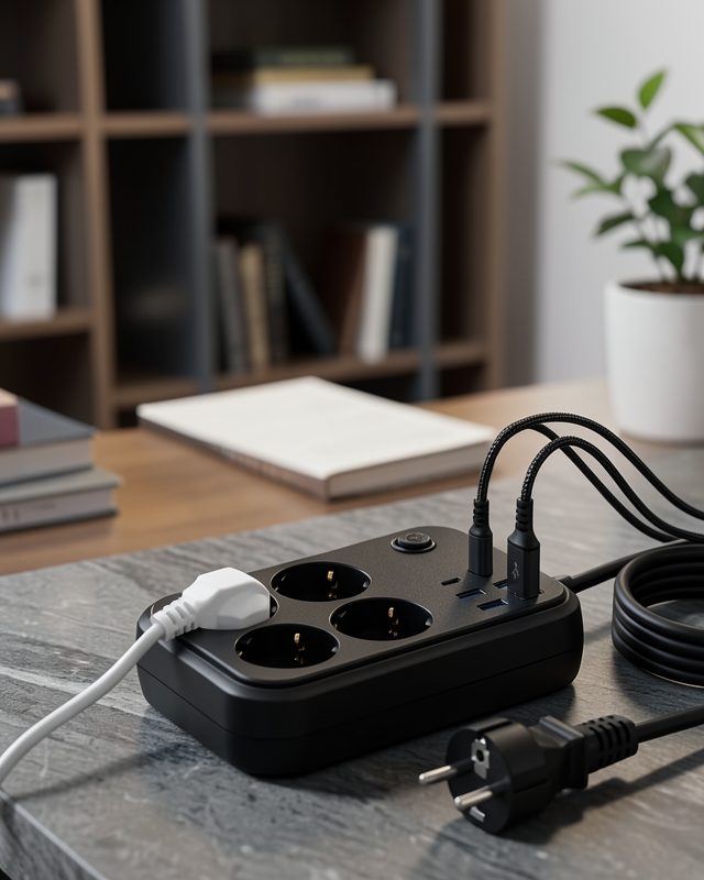 Çoklu Priz 4 Soket 2 Type-C USB Şarj Ünitesi UCZZZCOKLUAKIMKORUMAPRİZ3441-3