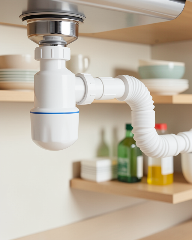 Lavabo Sifon Seti Esnek Borulu Koku Engelleyici UCZZZTAŞLIKÖRÜKLÜ-4