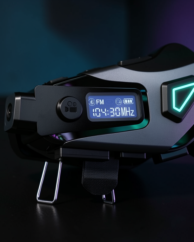 Motosiklet Kask Kulaklığı Bluetooth 5.3 Dahili Kamera UCZZZK10KAMERALIİNTERCOM-1