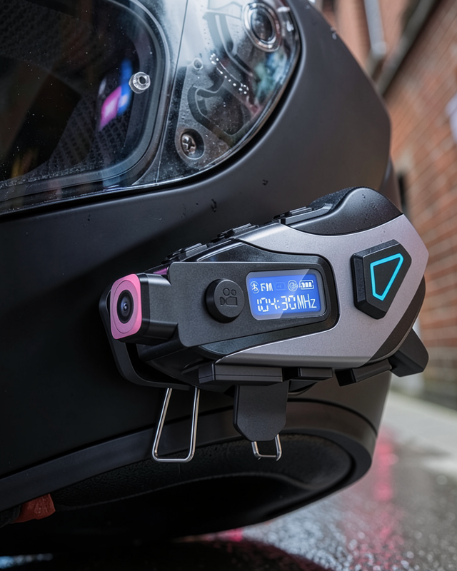 Kask İçine Uygun Bluetooth Kulaklık Kamera Özellikli UCZZZK10KAMERALIİNTERCOM