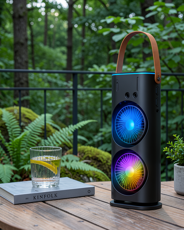 Şarjlı Buharlı Serinletici Fan RGB Işıklı 1L Kapasiteli UCZZZ5003FAN-4