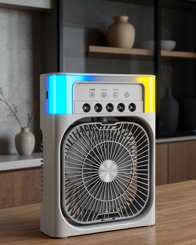 Masaüstü Klima Fan Su Hazneli USB Girişli 5005-4
